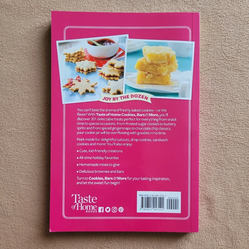 Taste Home Cookies Snack Bars Desserts Recipes 2015 Book Paperback Retro Classic